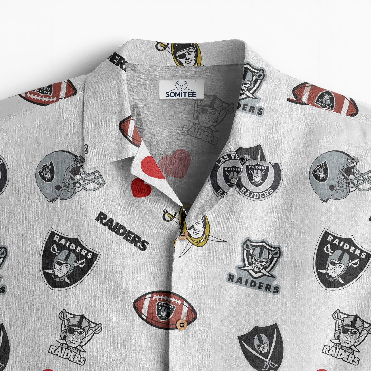 Las Vegas Raiders Personalized Hawaiian Shirt 100% Cotton AZBTCHW000012