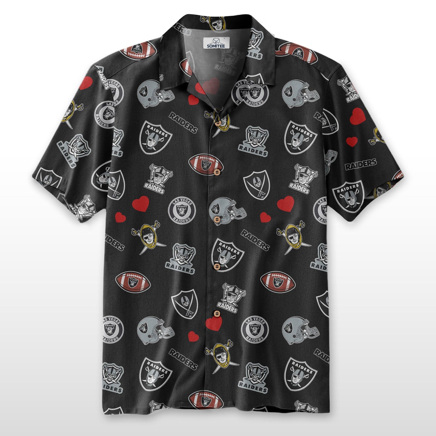 Las Vegas Raiders Personalized Hawaiian Shirt 100% Cotton AZBTCHW000012