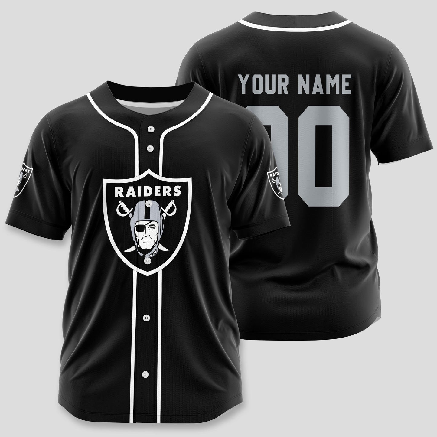 Las Vegas Raiders Classic Baseball Jersey Customize Your Name & Number AZEMBJS000029