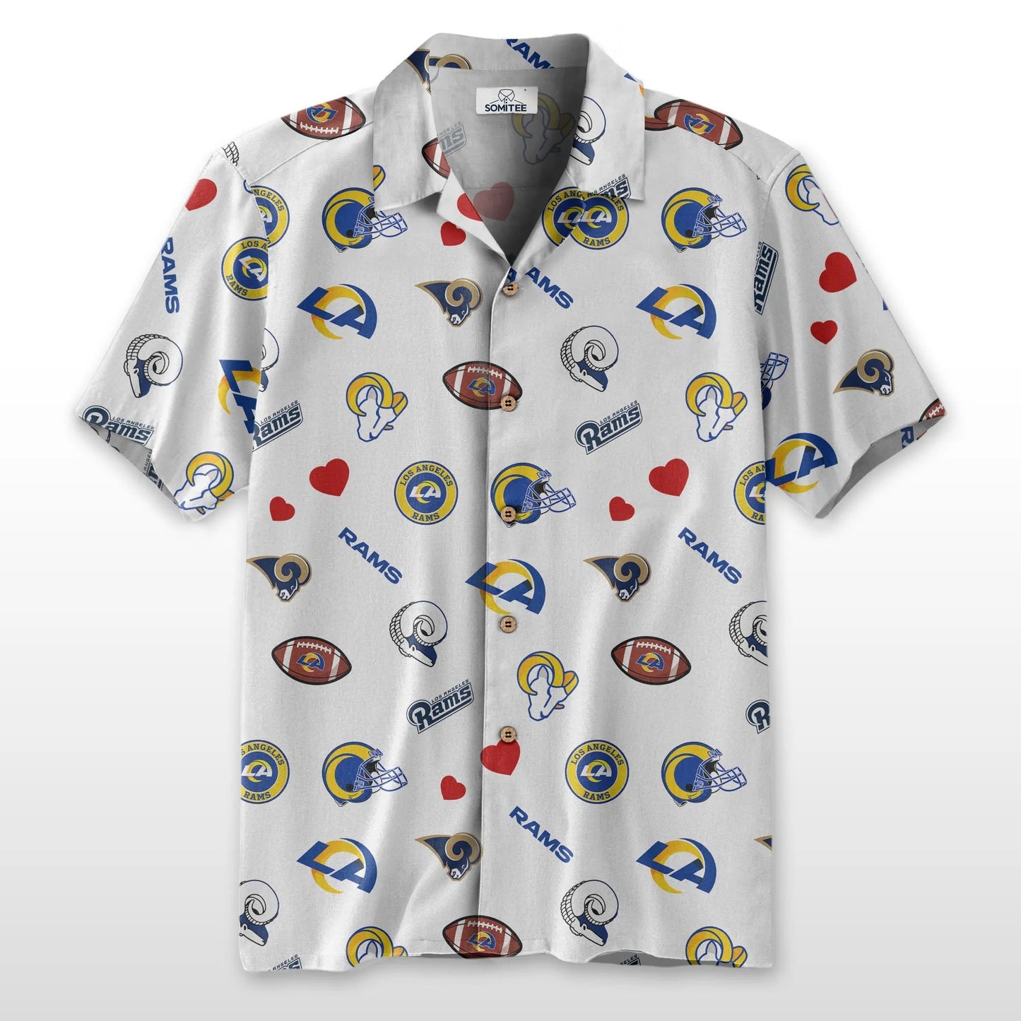 Los Angeles Rams Personalized Hawaiian Shirt 100% Cotton AZBTCHW000014
