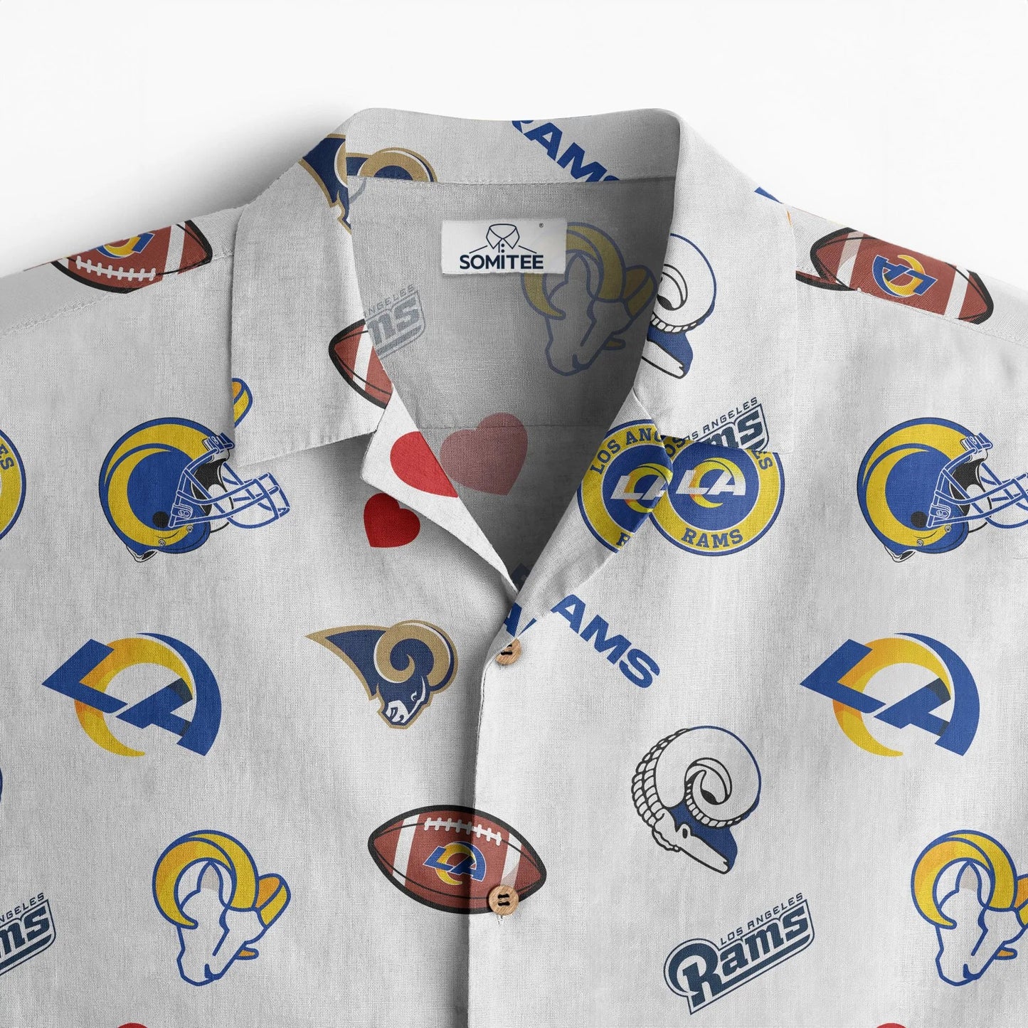 Los Angeles Rams Personalized Hawaiian Shirt 100% Cotton AZBTCHW000014