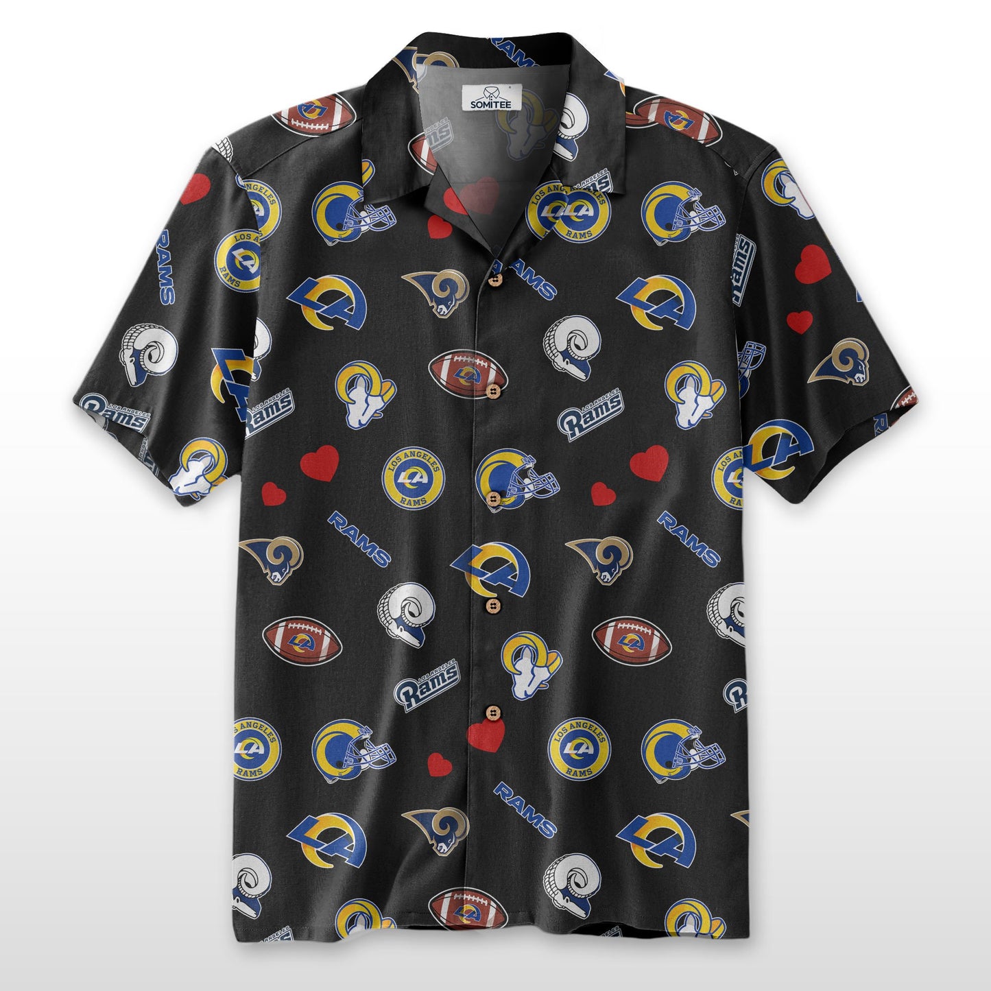 Los Angeles Rams Personalized Hawaiian Shirt 100% Cotton AZBTCHW000014