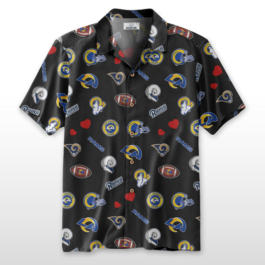 Los Angeles Rams Personalized Hawaiian Shirt 100% Cotton AZBTCHW000014