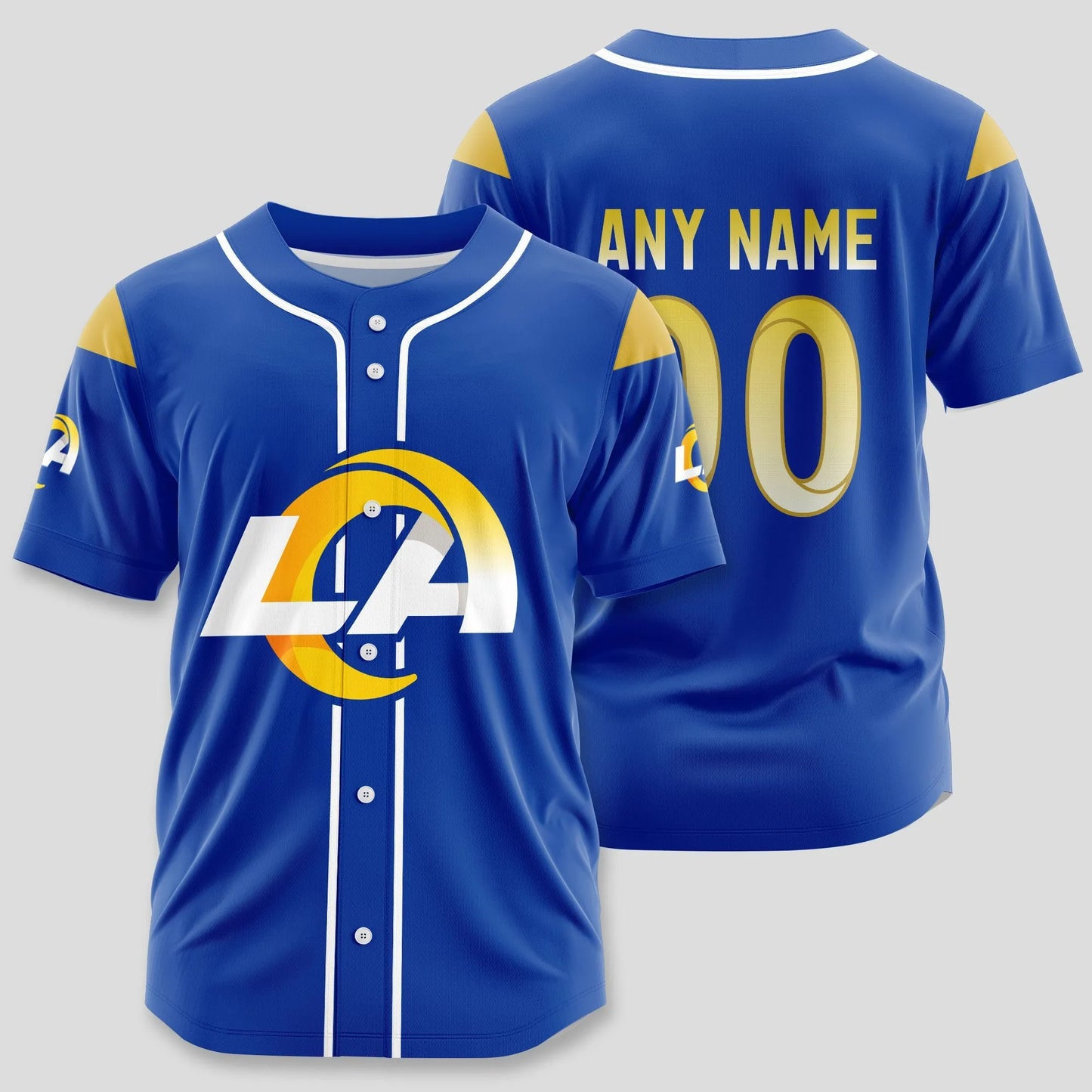 Los Angeles Rams Classic Baseball Jersey Customize Your Name & Number AZEMBJS000034
