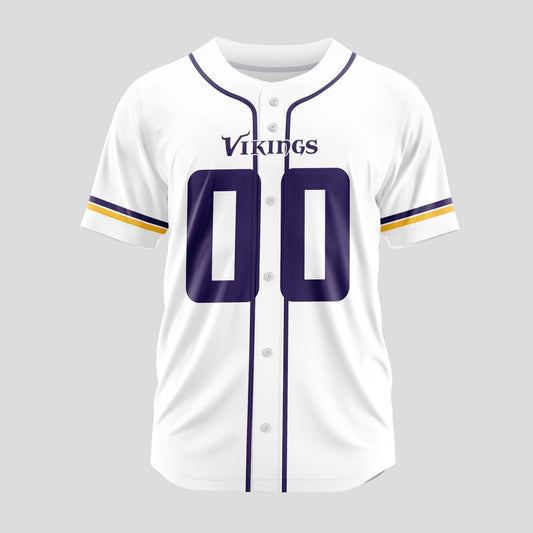 Minnesota Vikings Classic Baseball Jersey Customize Your Name & Number AZEMBJS000037