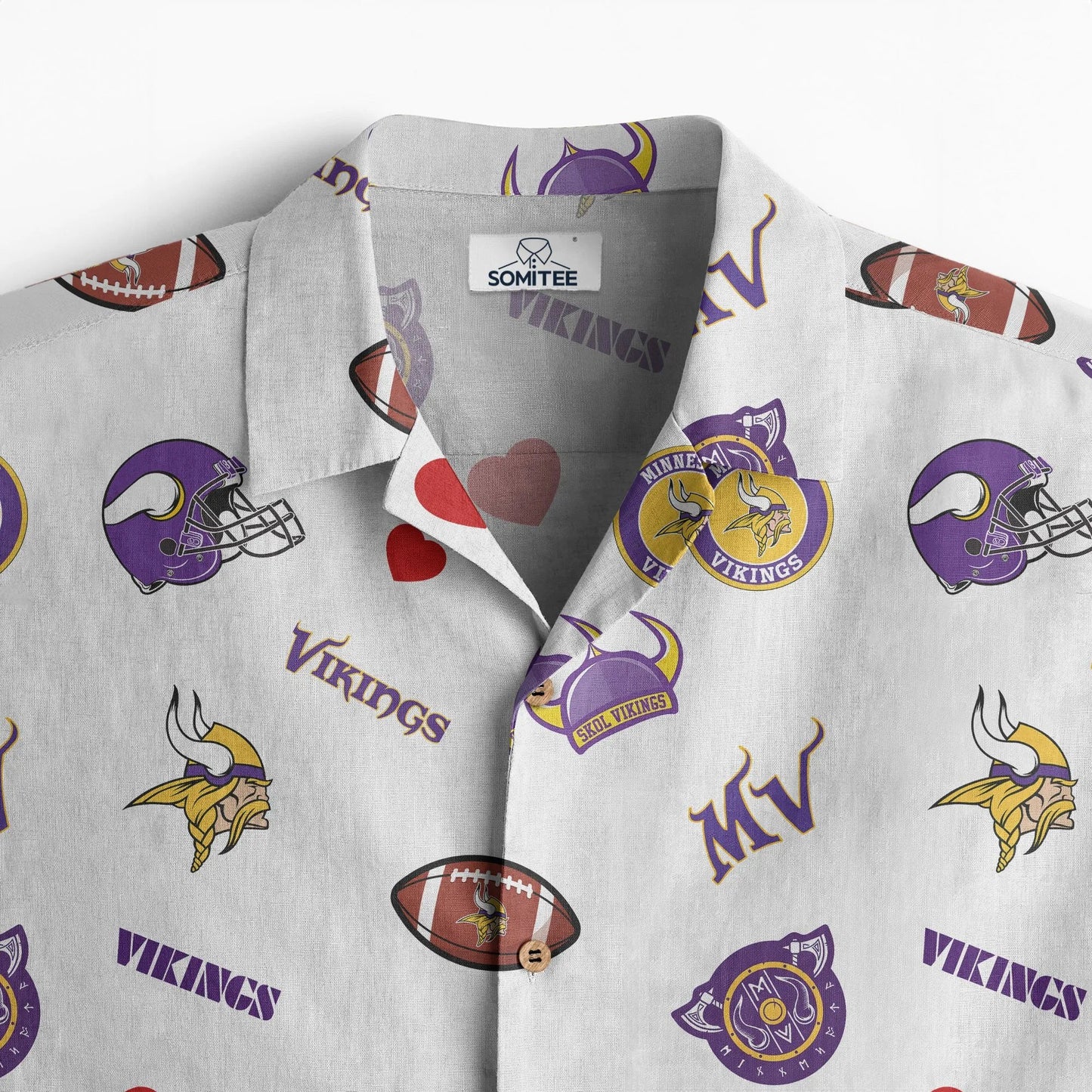 Minnesota Vikings Personalized Hawaiian Shirt 100% Cotton AZBTCHW000015