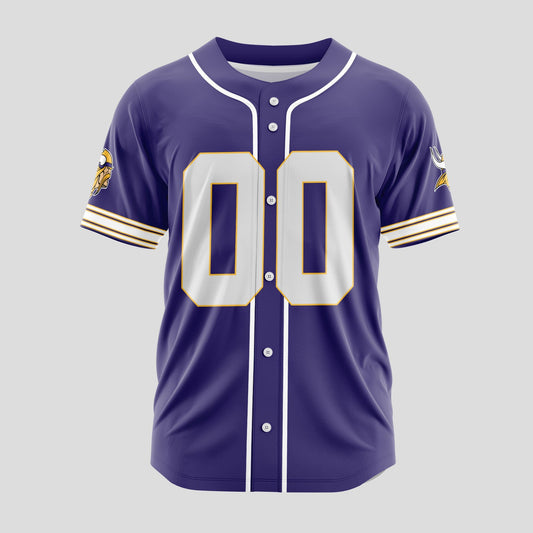 Minnesota Vikings Classic Baseball Jersey Customize Your Name & Number AZEMBJS000036