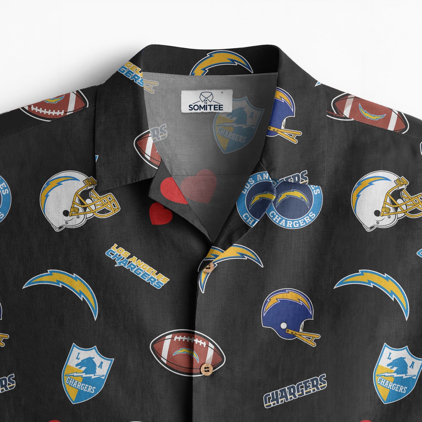 Los Angeles Chargers Personalized Hawaiian Shirt 100% Cotton AZBTCHW000016
