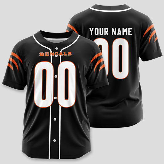 Cincinnati Bengals Classic Baseball Jersey Customize Your Name & Number AZEMBJS000040