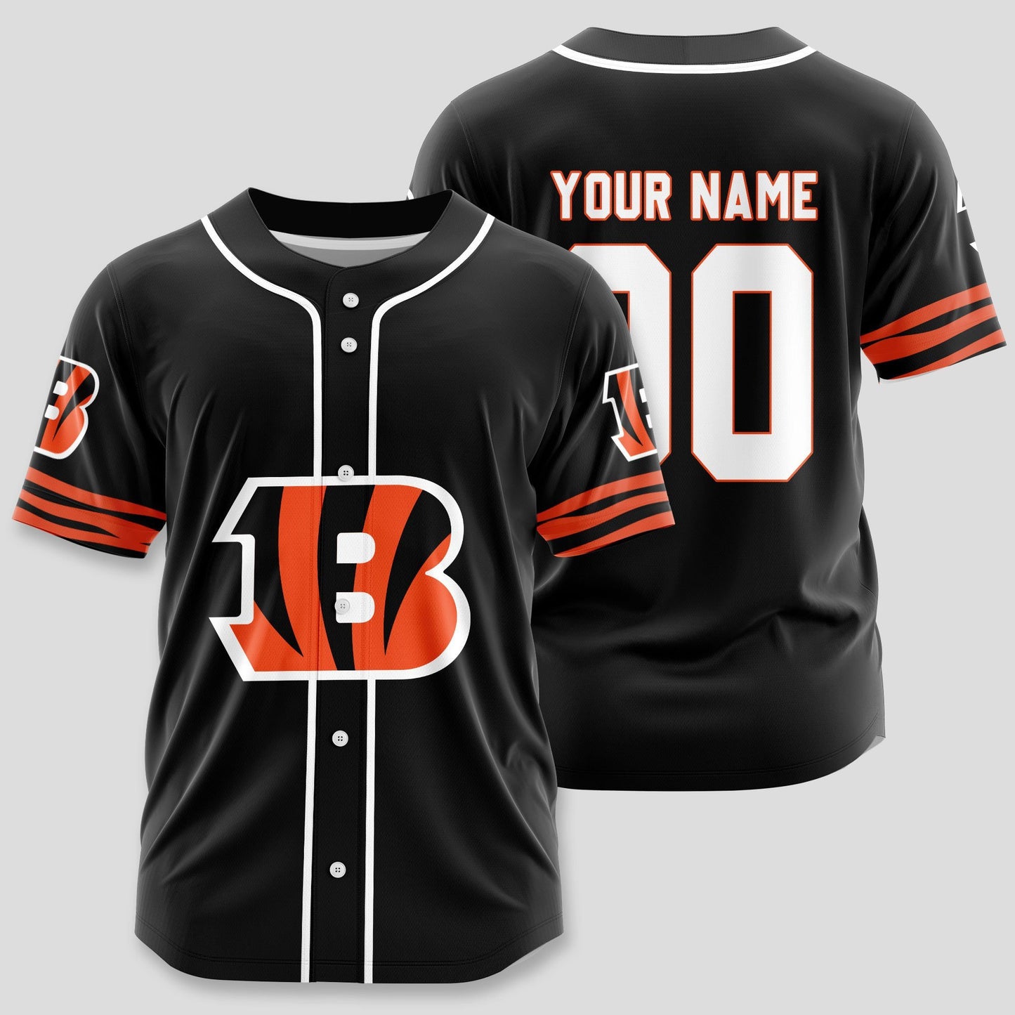 Cincinnati Bengals Classic Baseball Jersey Customize Your Name & Number AZEMBJS000043
