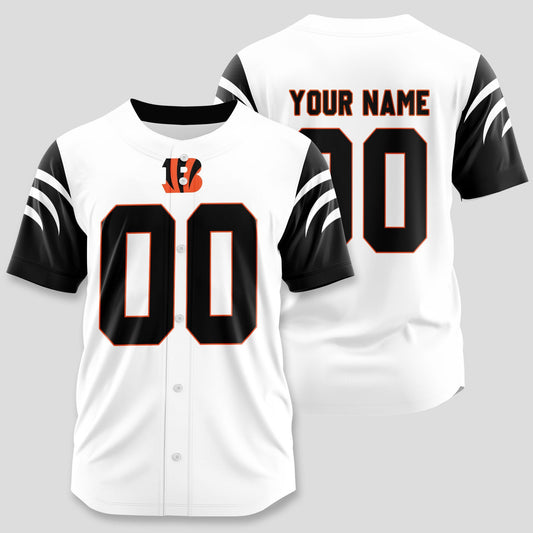 Cincinnati Bengals Classic Baseball Jersey Customize Your Name & Number AZEMBJS000041