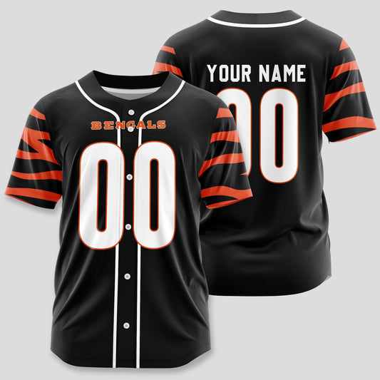 Cincinnati Bengals Classic Baseball Jersey Customize Your Name & Number AZEMBJS000045