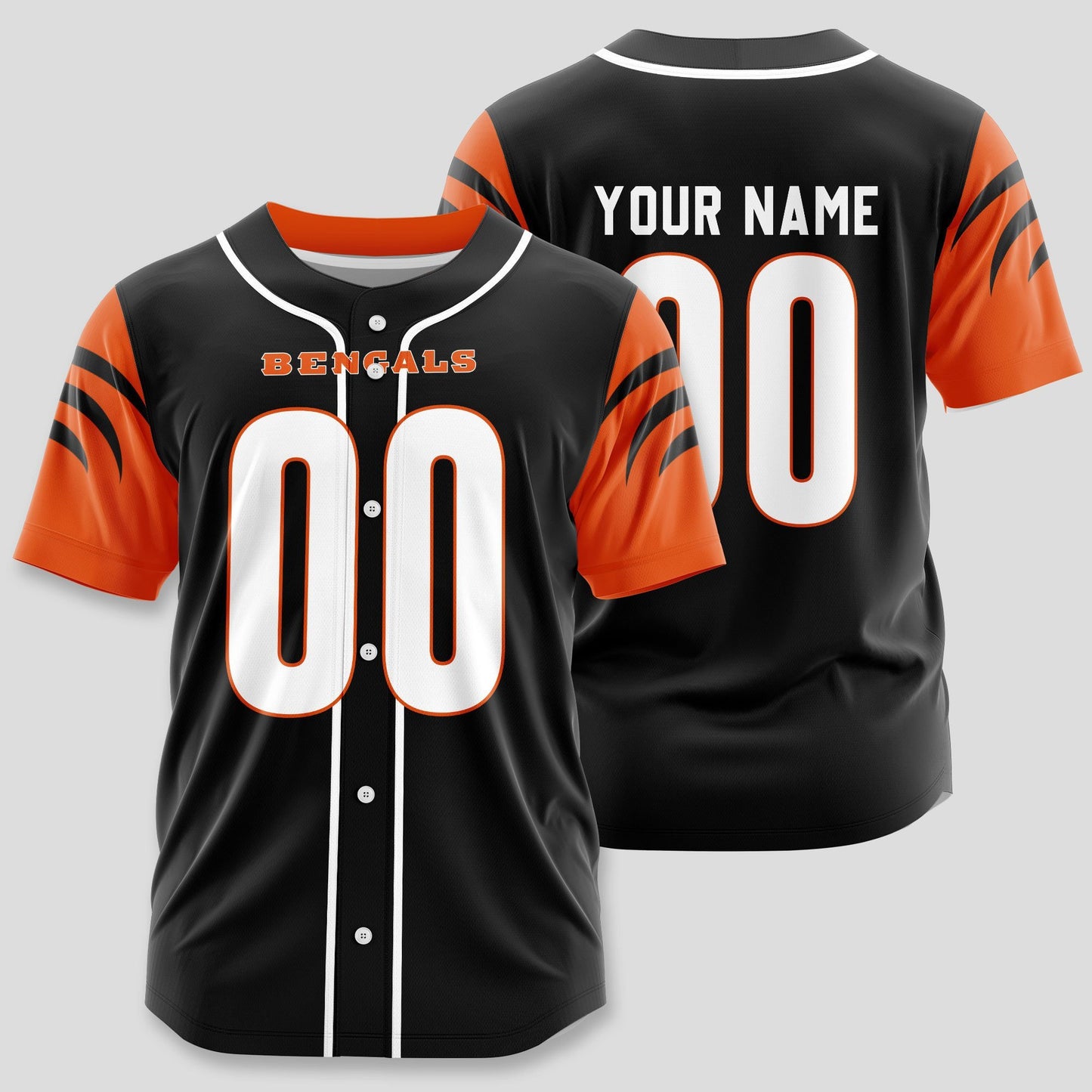 Cincinnati Bengals Classic Baseball Jersey Customize Your Name & Number AZEMBJS000046