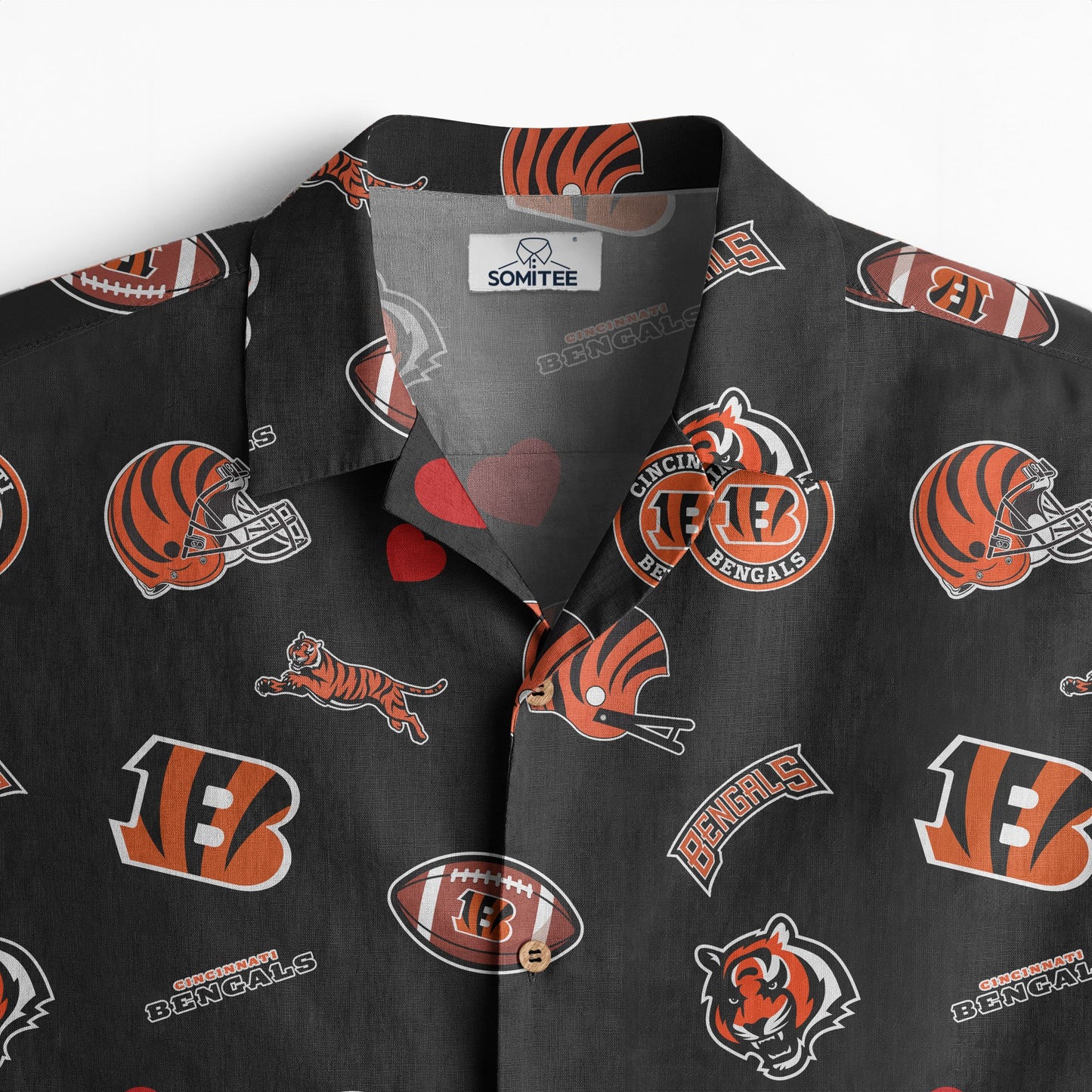Cincinnati Bengals Personalized Hawaiian Shirt 100% Cotton AZBTCHW000018