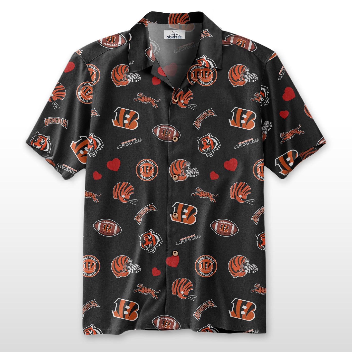 Cincinnati Bengals Personalized Hawaiian Shirt 100% Cotton AZBTCHW000018