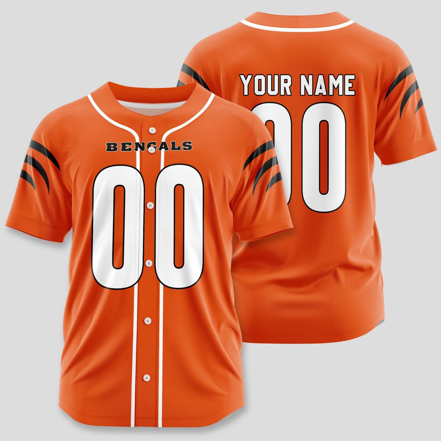 Cincinnati Bengals Classic Baseball Jersey Customize Your Name & Number AZEMBJS000048