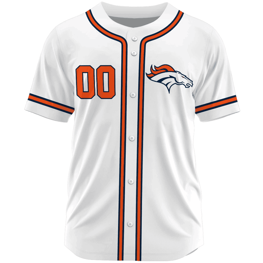Denver Broncos Classic Baseball Jersey Customize Your Name & Number AZEMBJS000044