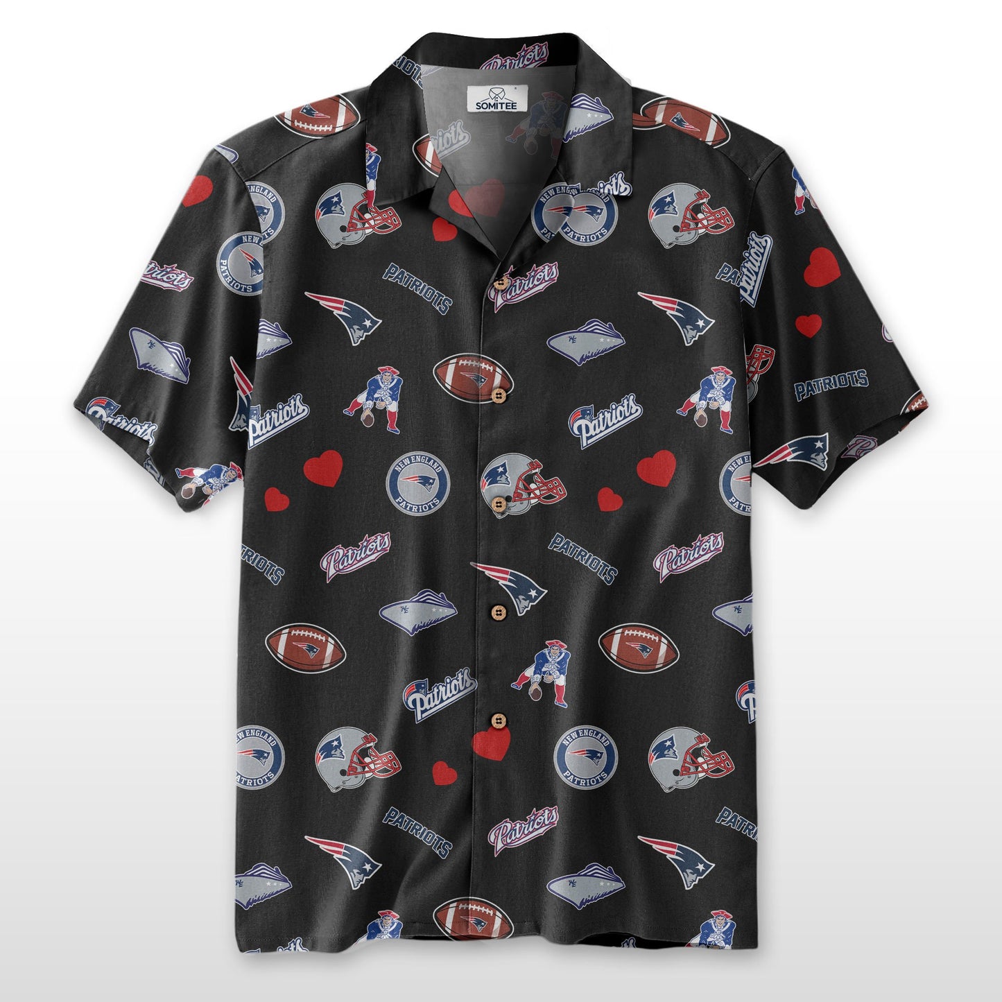 New England Patriots Personalized Hawaiian Shirt 100% Cotton AZBTCHW000019