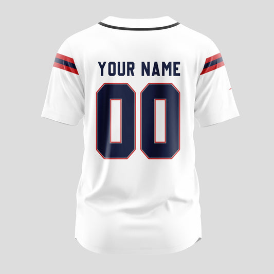 New England Patriots Classic Baseball Jersey Customize Your Name & Number AZEMBJS000051