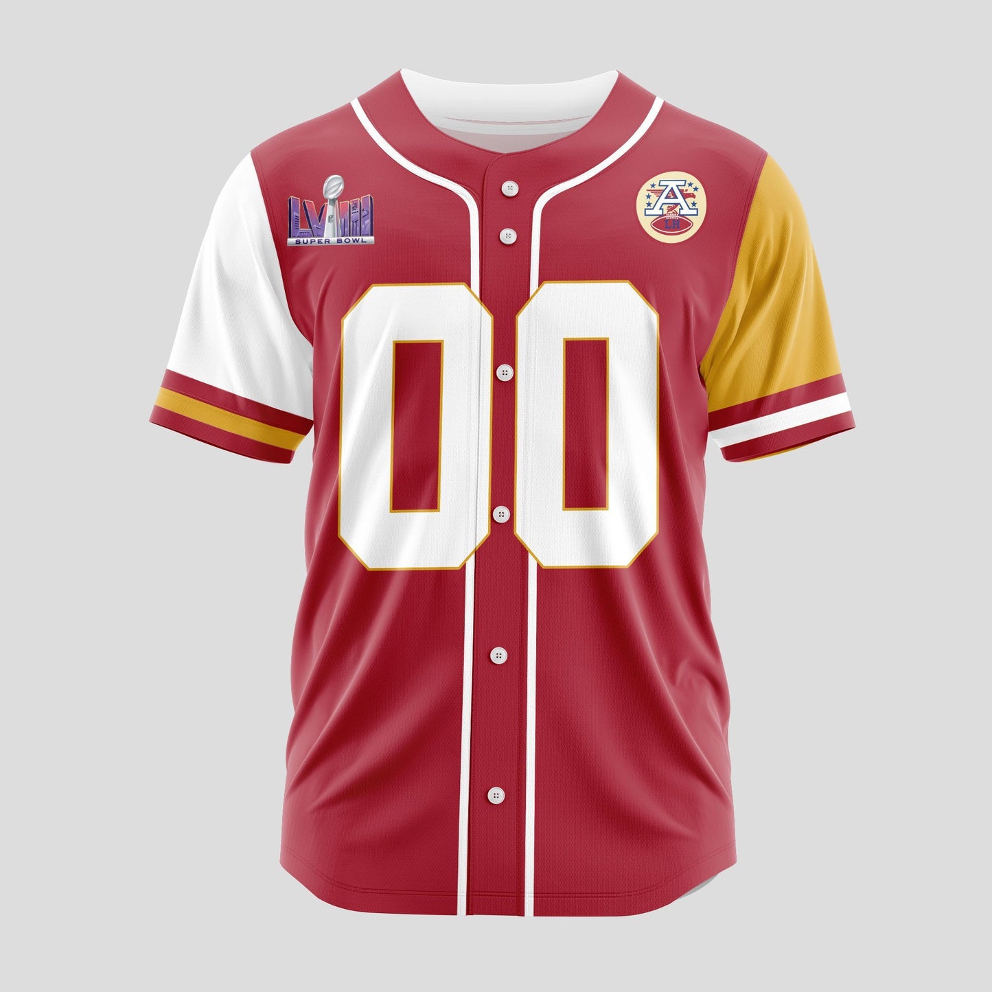 Kansas City Chiefs Classic Baseball Jersey Customize Your Name & Number AZEMBJS000055