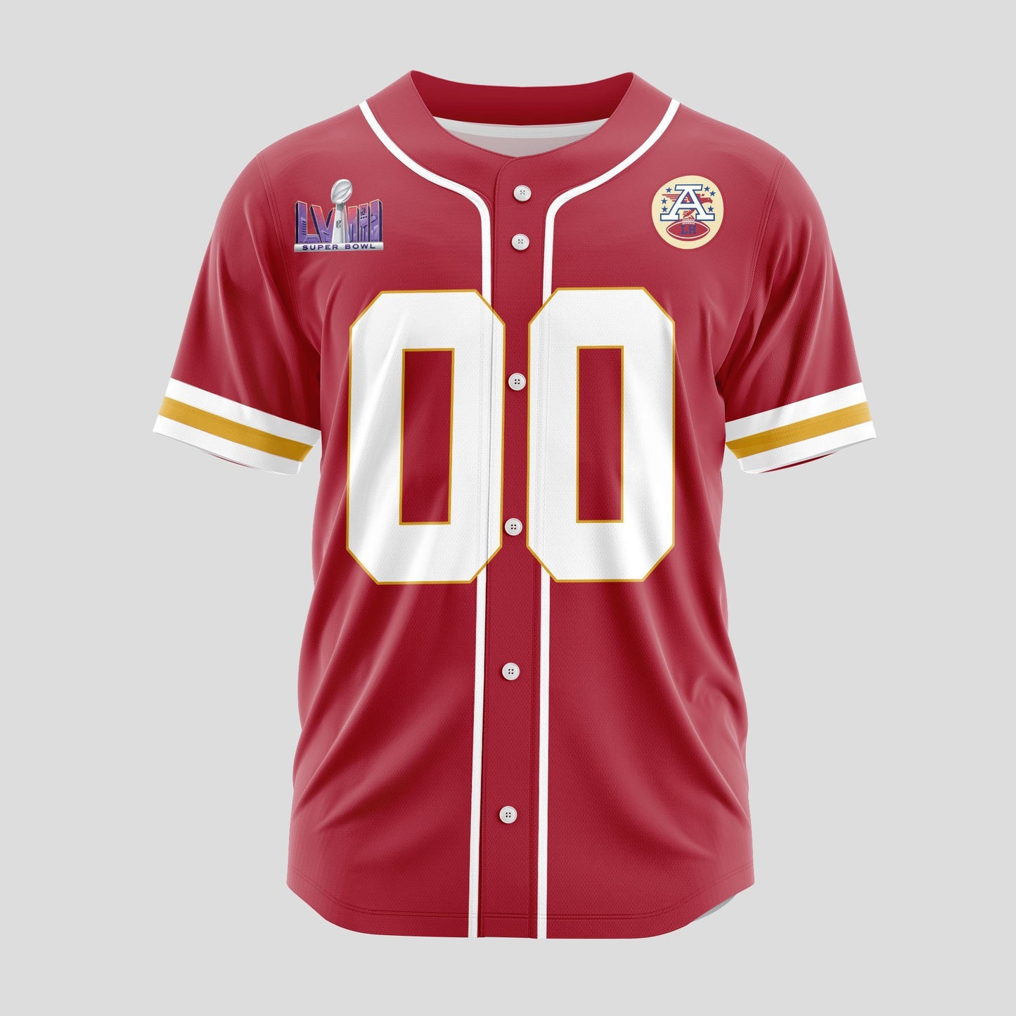 Kansas City Chiefs Classic Baseball Jersey Customize Your Name & Number AZEMBJS000058