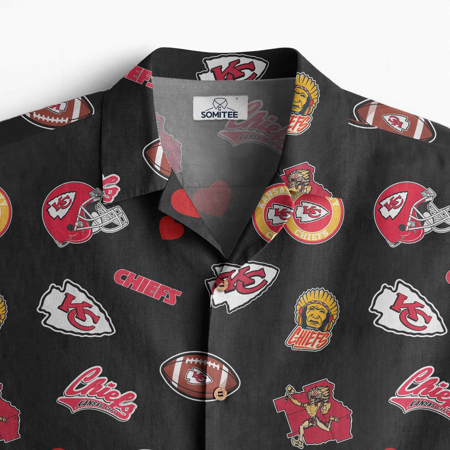 Kansas City Chiefs Personalized Hawaiian Shirt 100% Cotton AZBTCHW000020