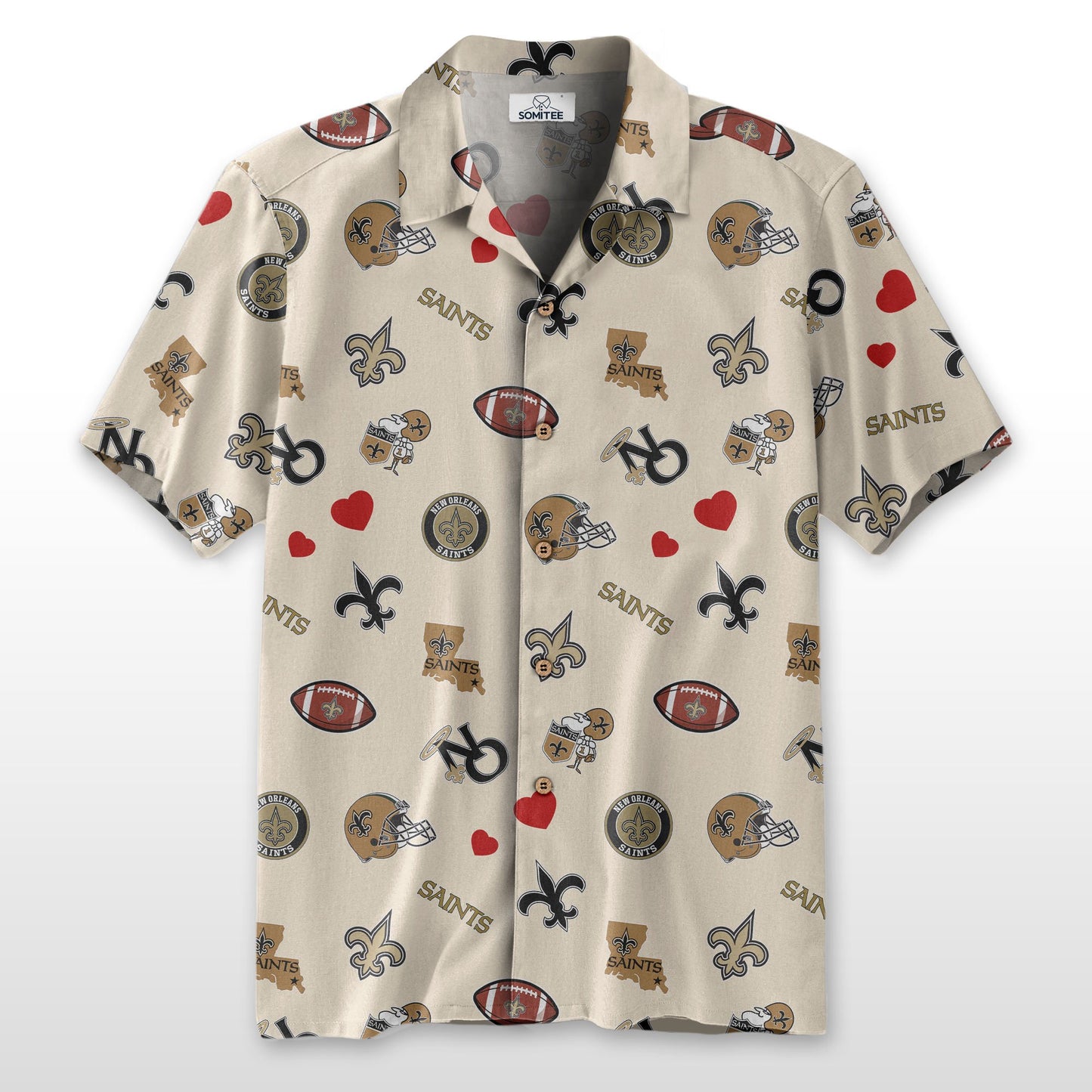 New Orleans Saints Personalized Hawaiian Shirt 100% Cotton AZBTCHW000021