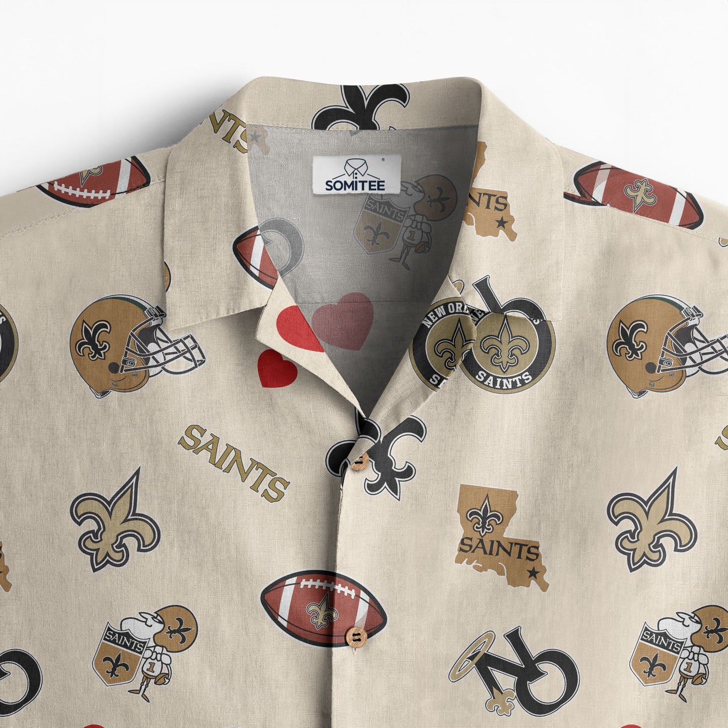 New Orleans Saints Personalized Hawaiian Shirt 100% Cotton AZBTCHW000021