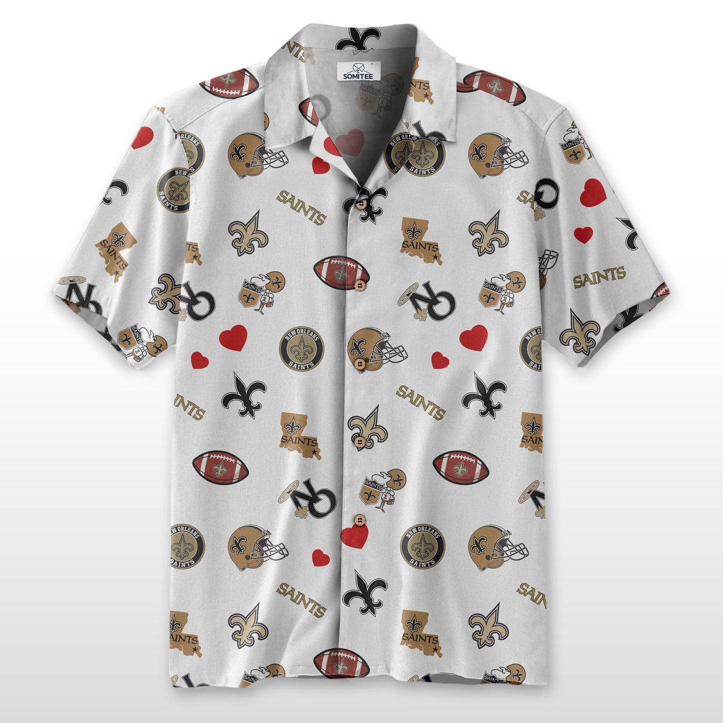 New Orleans Saints Personalized Hawaiian Shirt 100% Cotton AZBTCHW000021