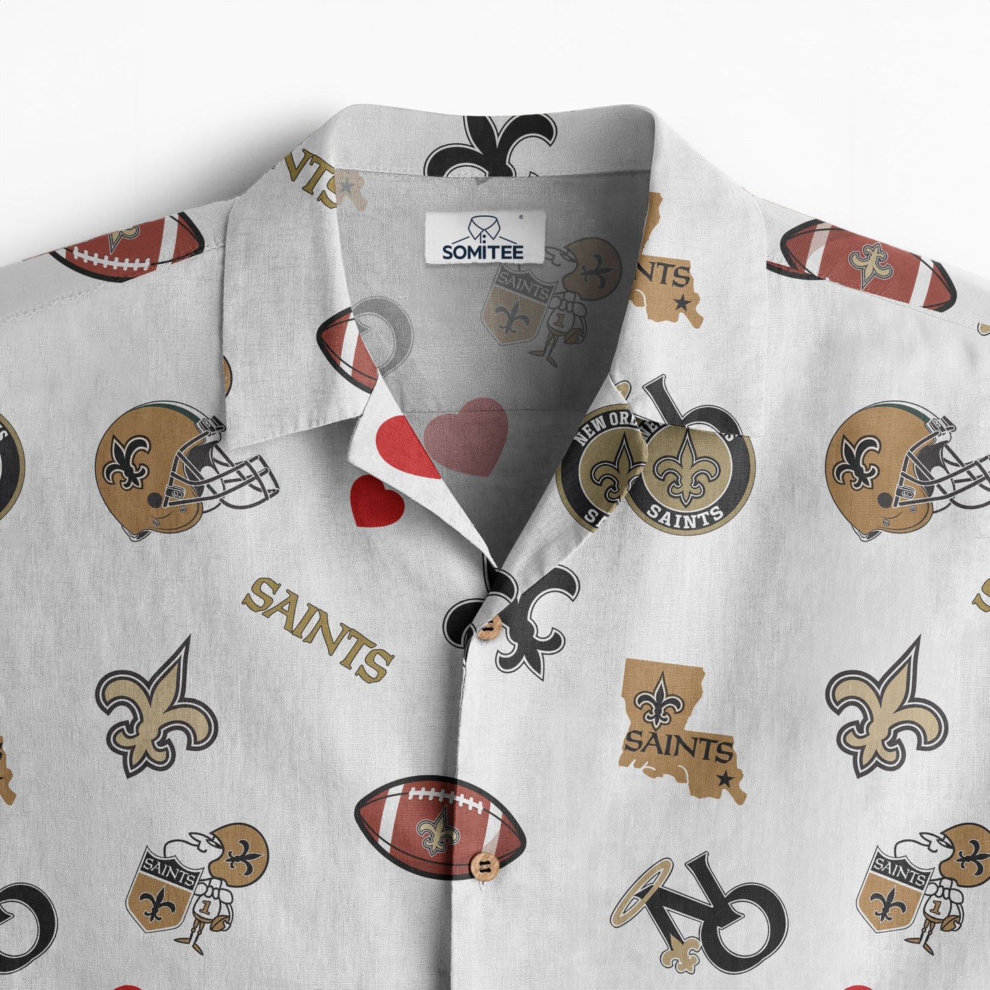 New Orleans Saints Personalized Hawaiian Shirt 100% Cotton AZBTCHW000021