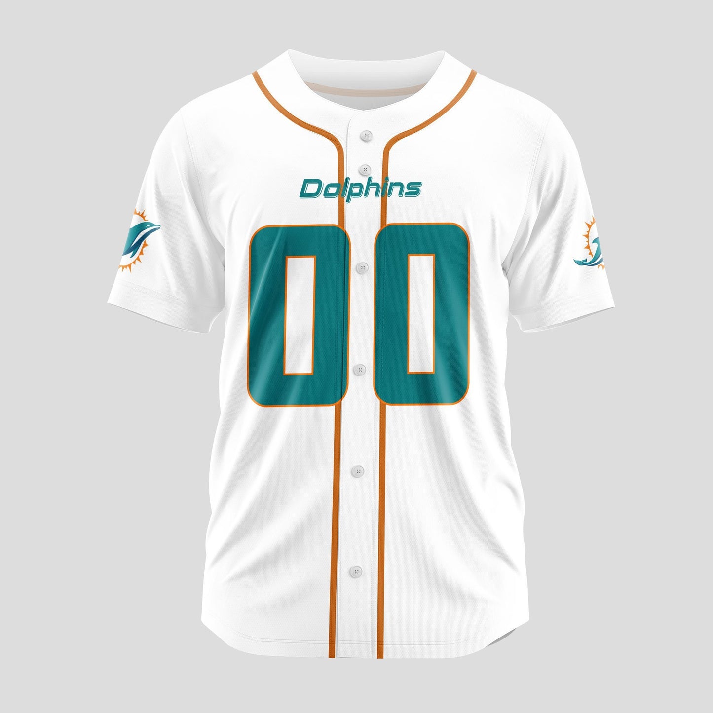 Miami Dolphins Classic Baseball Jersey Customize Your Name & Number AZEMBJS000064