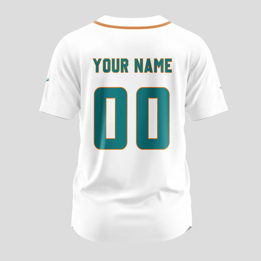 Miami Dolphins Classic Baseball Jersey Customize Your Name & Number AZEMBJS000064