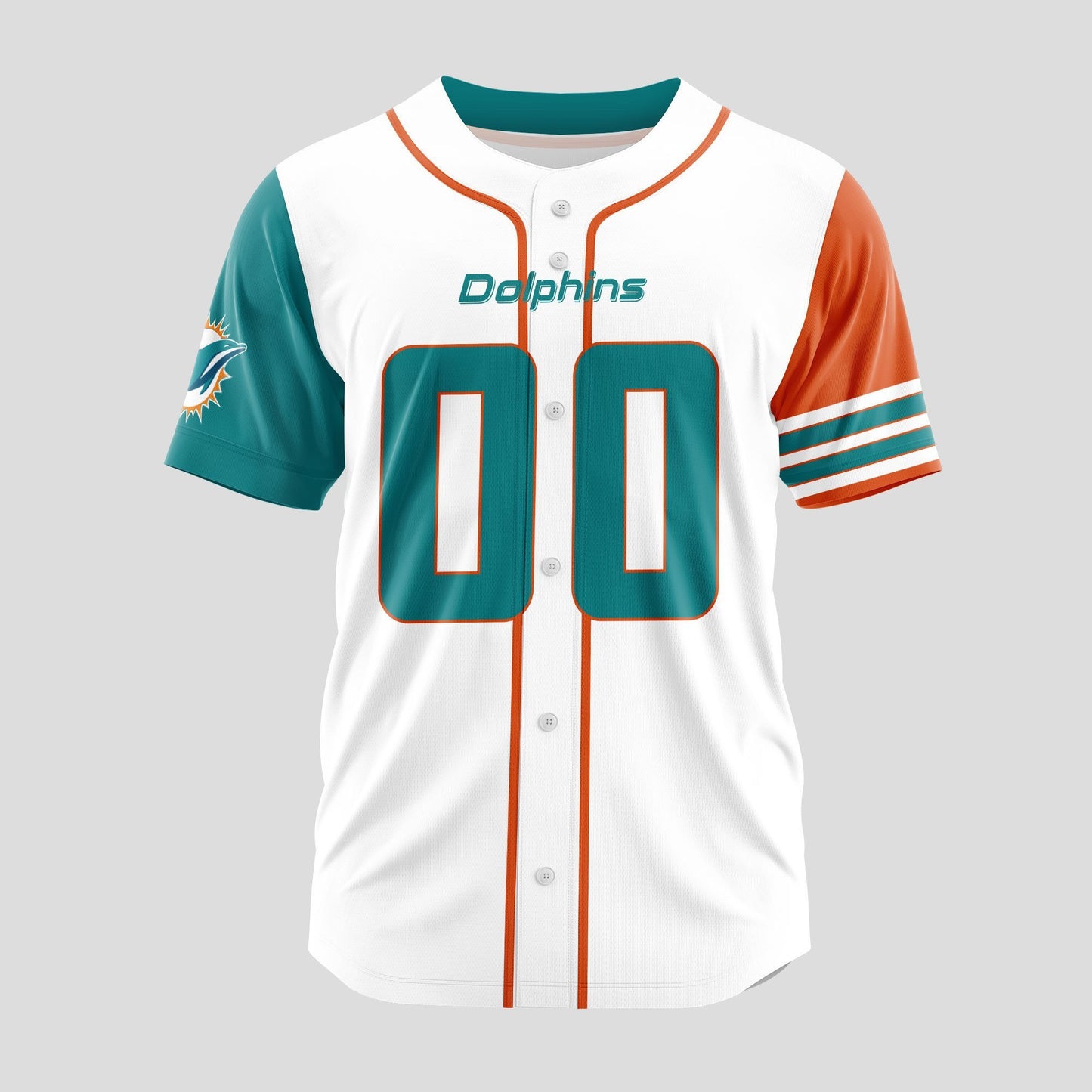 Miami Dolphins Classic Baseball Jersey Customize Your Name & Number AZEMBJS000067