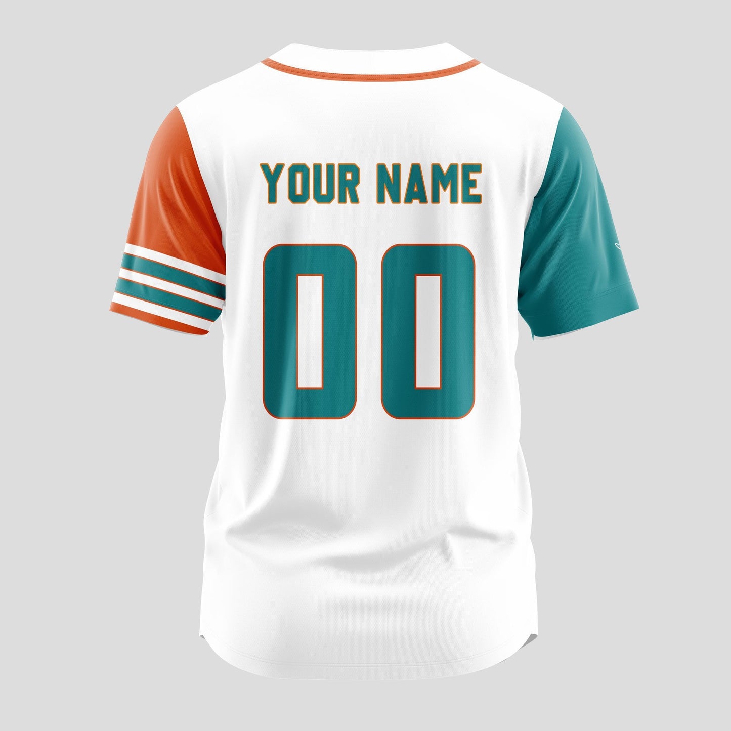 Miami Dolphins Classic Baseball Jersey Customize Your Name & Number AZEMBJS000067