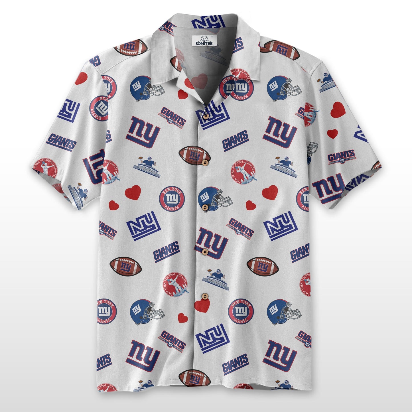 New York Giants Personalized Hawaiian Shirt 100% Cotton AZBTCHW000023