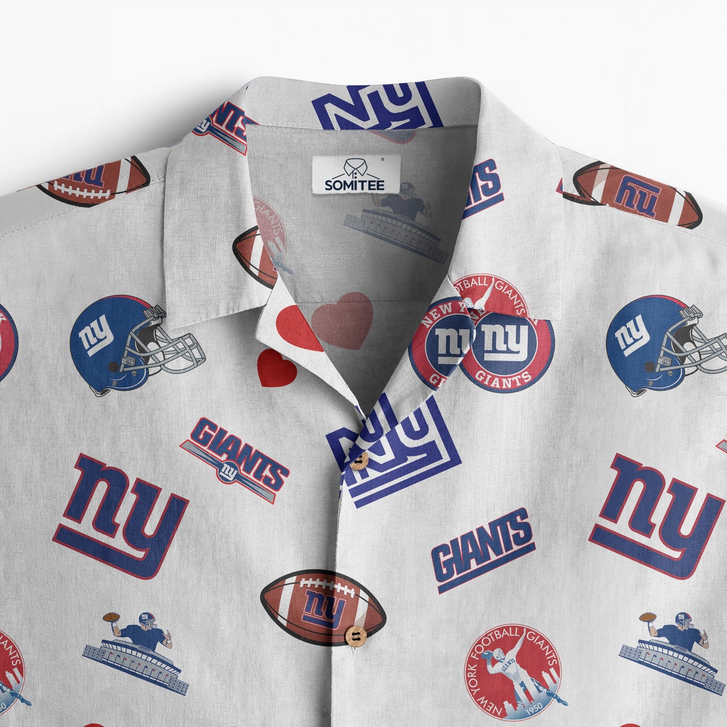 New York Giants Personalized Hawaiian Shirt 100% Cotton AZBTCHW000023