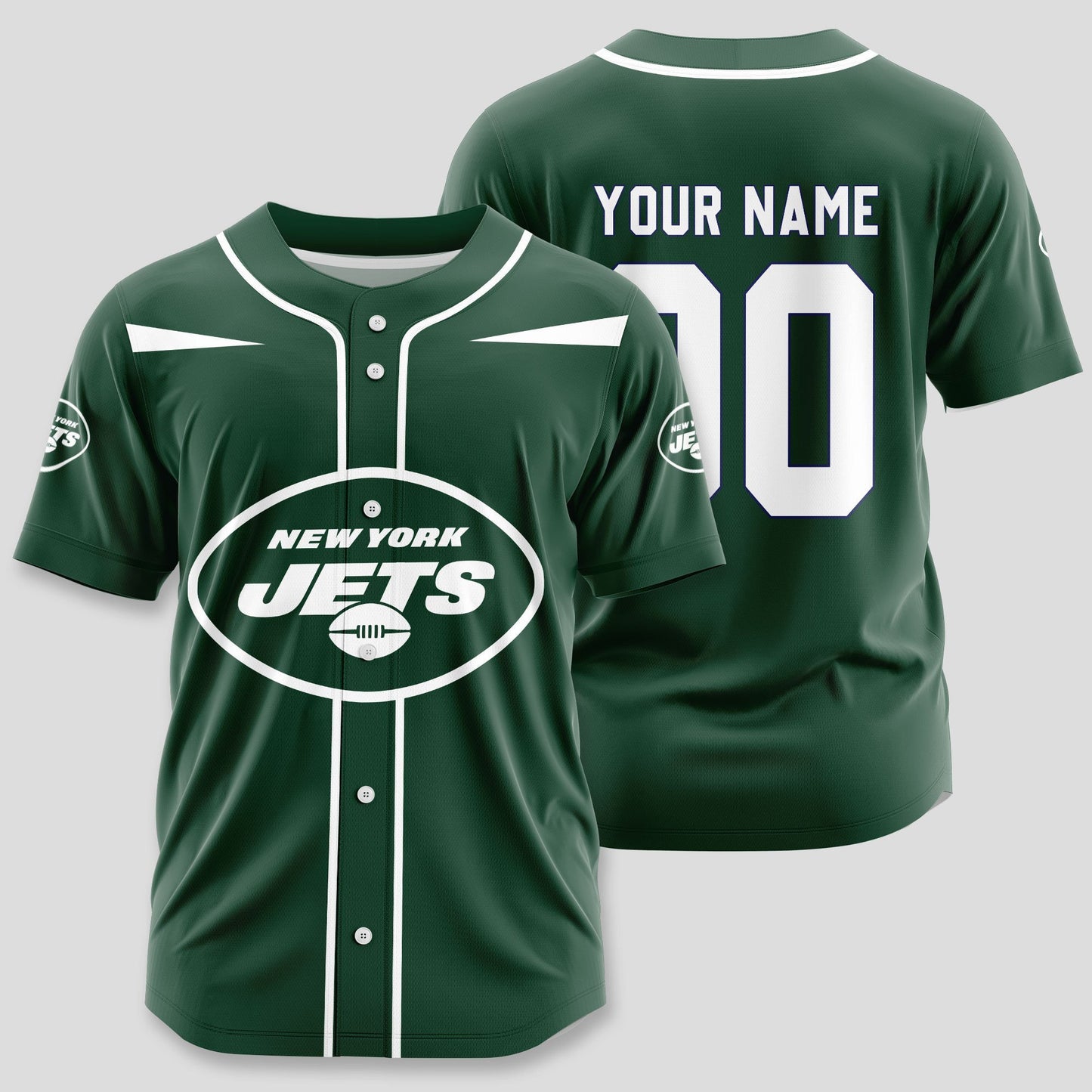 New York Jets Classic Baseball Jersey Customize Your Name & Number AZEMBJS000069