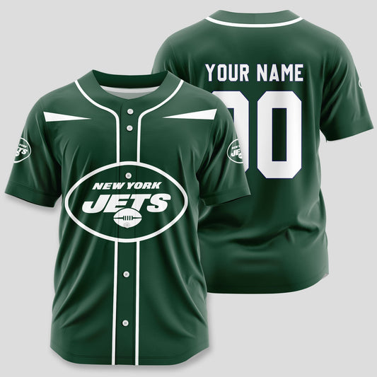 New York Jets Classic Baseball Jersey Customize Your Name & Number AZEMBJS000069