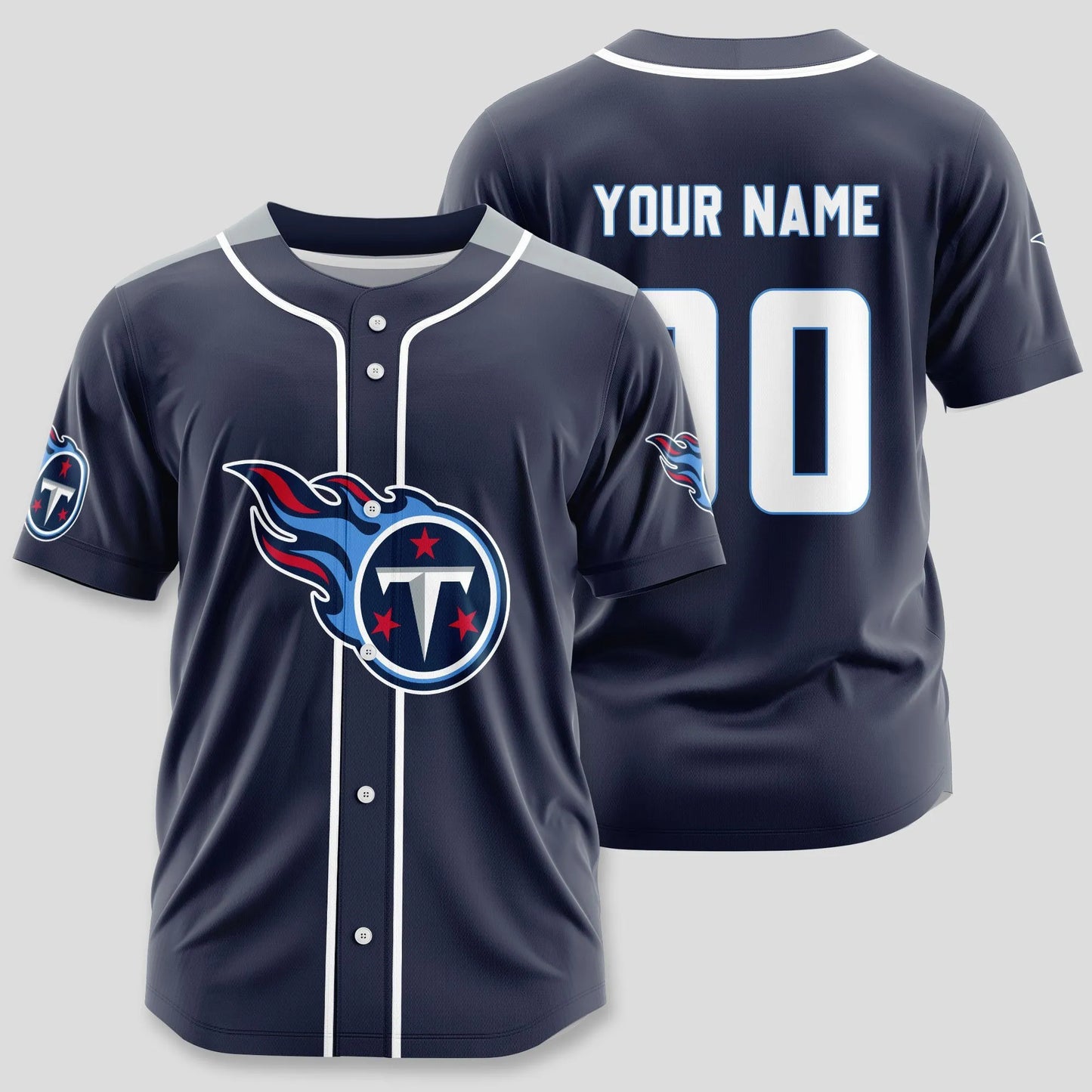 Tennessee Titans Classic Baseball Jersey Customize Your Name & Number AZEMBJS000070