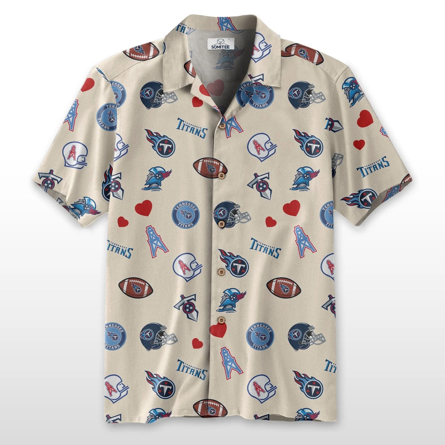 Tennessee Titans Personalized Hawaiian Shirt 100% Cotton AZBTCHW000025