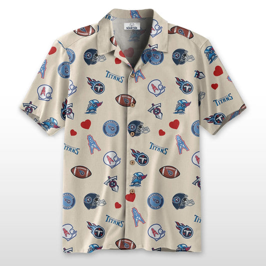 Tennessee Titans Personalized Hawaiian Shirt 100% Cotton AZBTCHW000025