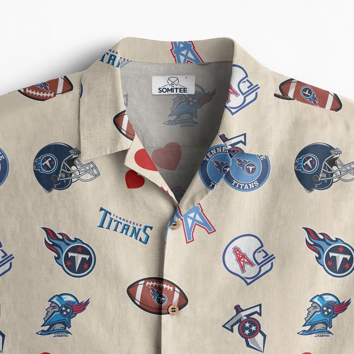 Tennessee Titans Personalized Hawaiian Shirt 100% Cotton AZBTCHW000025