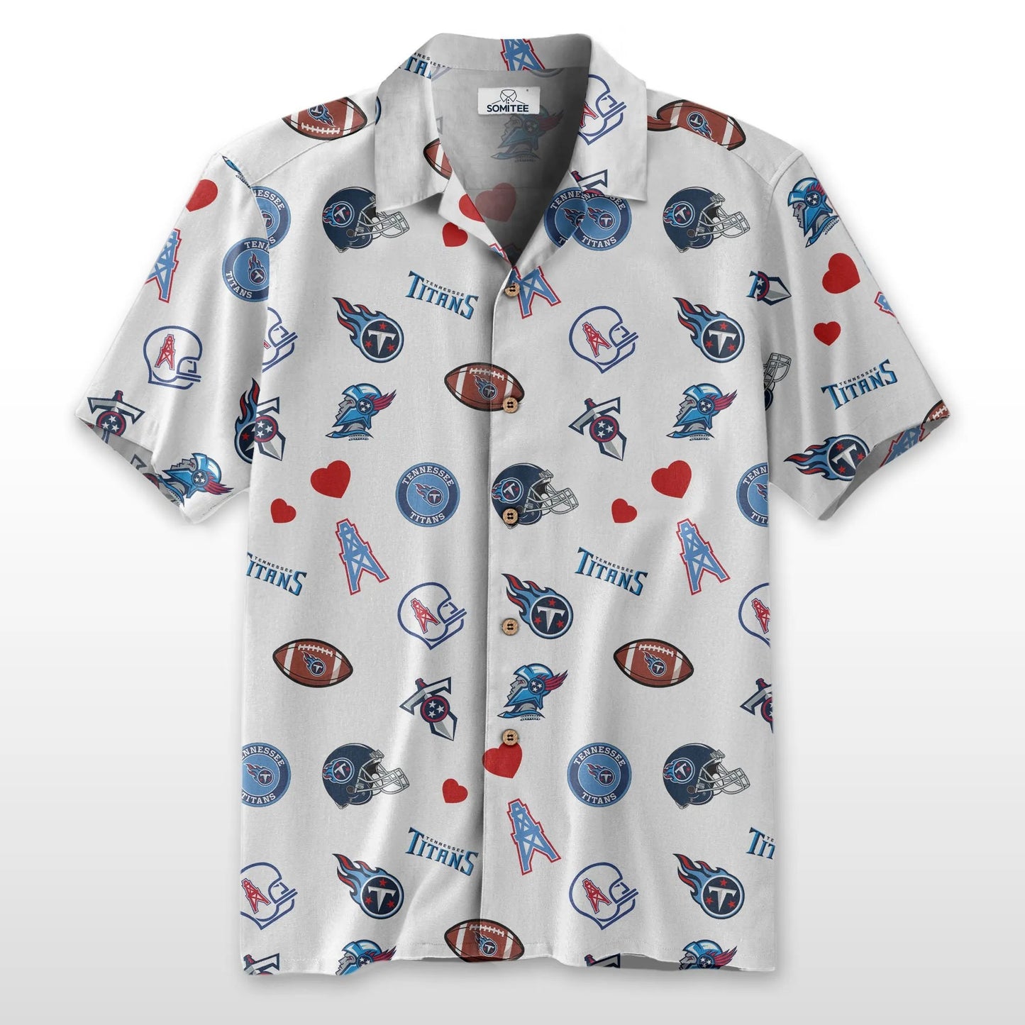 Tennessee Titans Personalized Hawaiian Shirt 100% Cotton AZBTCHW000025