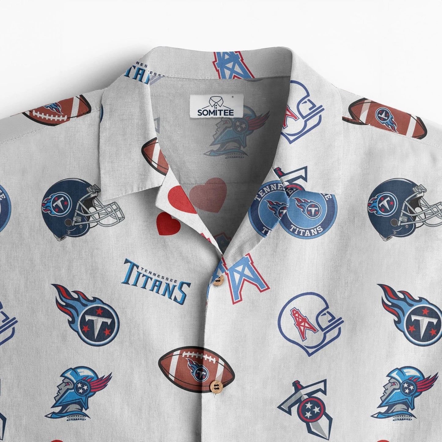 Tennessee Titans Personalized Hawaiian Shirt 100% Cotton AZBTCHW000025