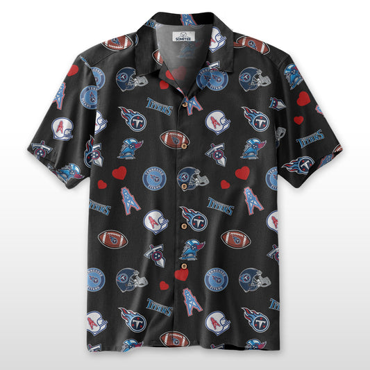 Tennessee Titans Personalized Hawaiian Shirt 100% Cotton AZBTHWSS000025