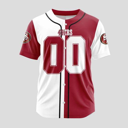 San Francisco 49ers Classic Baseball Jersey Customize Your Name & Number AZEMBJS000072