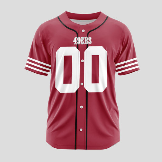 San Francisco 49ers Classic Baseball Jersey Customize Your Name & Number AZEMBJS000074