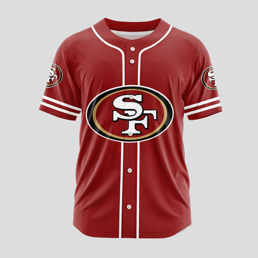 San Francisco 49ers Classic Baseball Jersey Customize Your Name & Number AZEMBJS000075