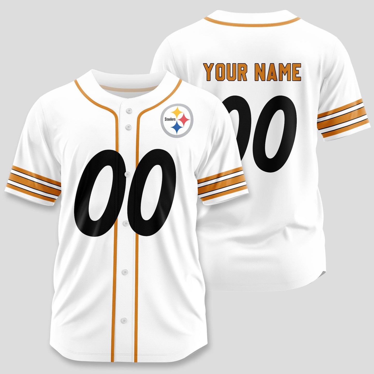 Pittsburgh Steelers Classic Baseball Jersey Customize Your Name & Number AZEMBJS000080