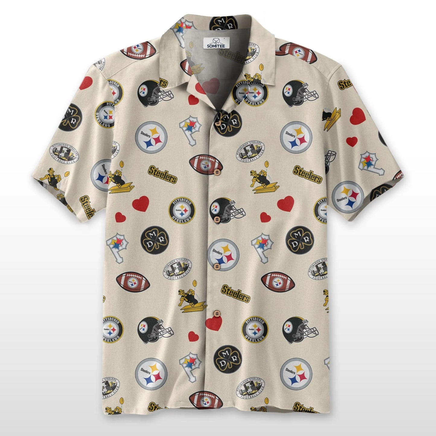 Pittsburgh Steelers Personalized Hawaiian Shirt 100% Cotton AZBTCHW000027
